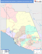 Oxnard-Thousand Oaks-Ventura Metro Area Digital Map Color Cast Style